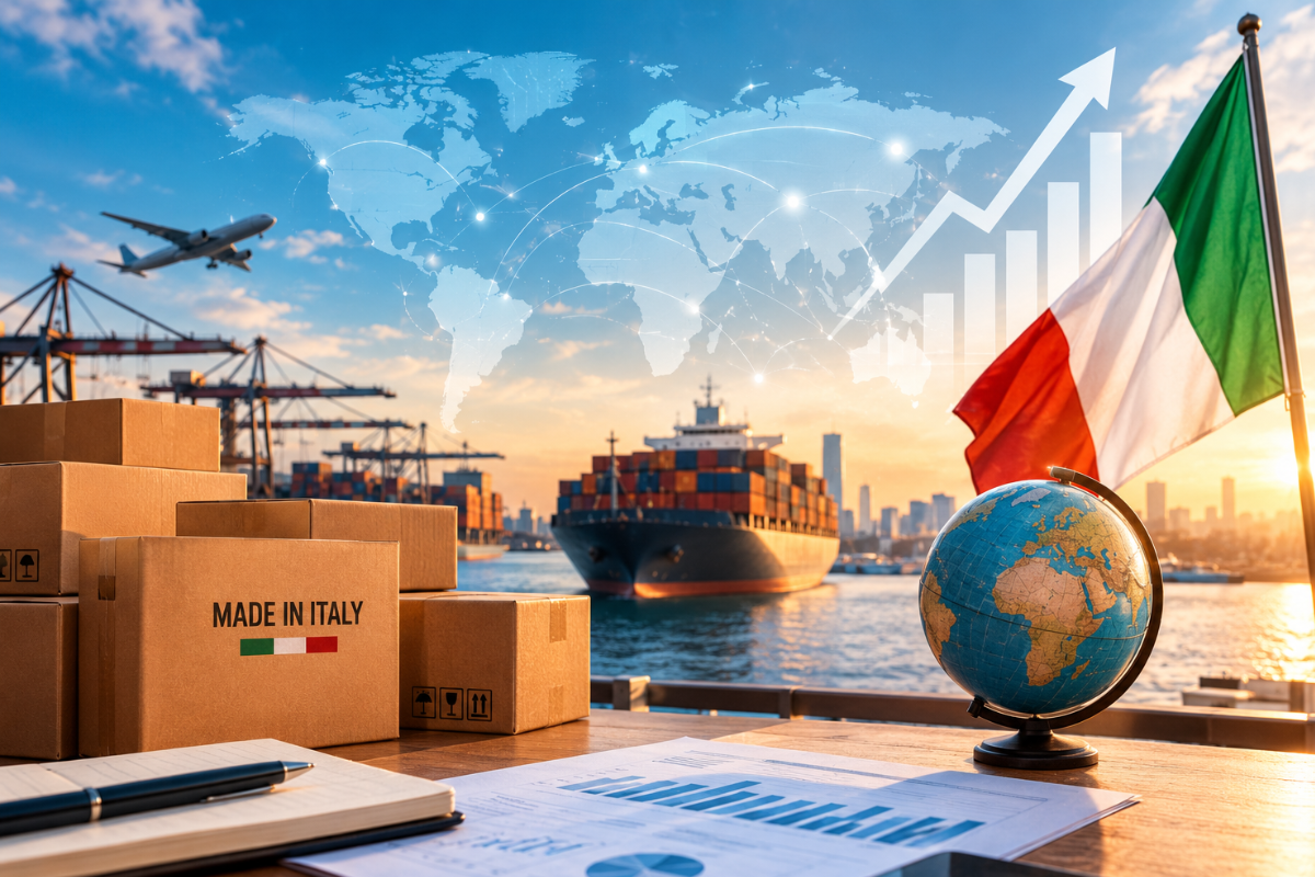 Featured image for “Export italiano 2025: 643 miliardi nonostante la crisi”